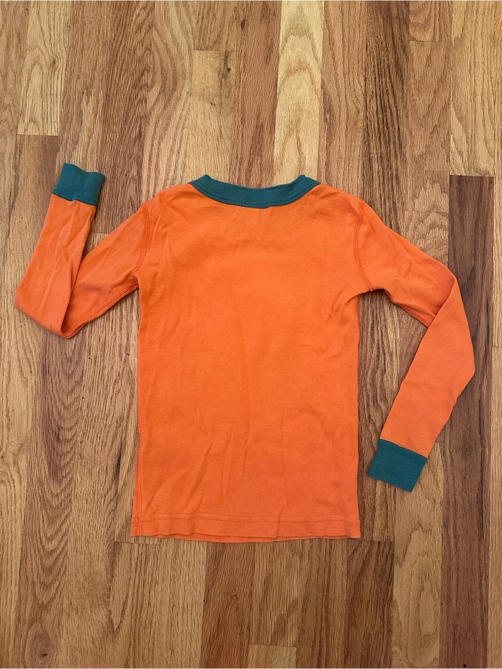 Hanna Andersson Size 110 5 Pumpkin Costume Long John Pajama Set Halloween